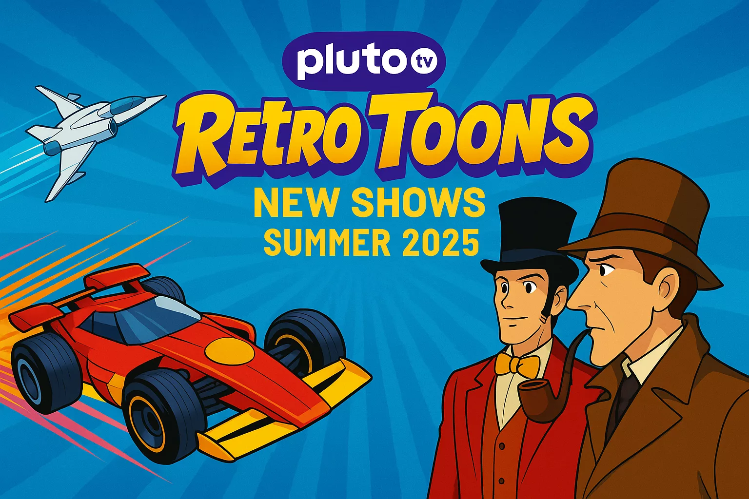 Toons rétro, moteurs en marche sur Pluto TV Retro Toons !